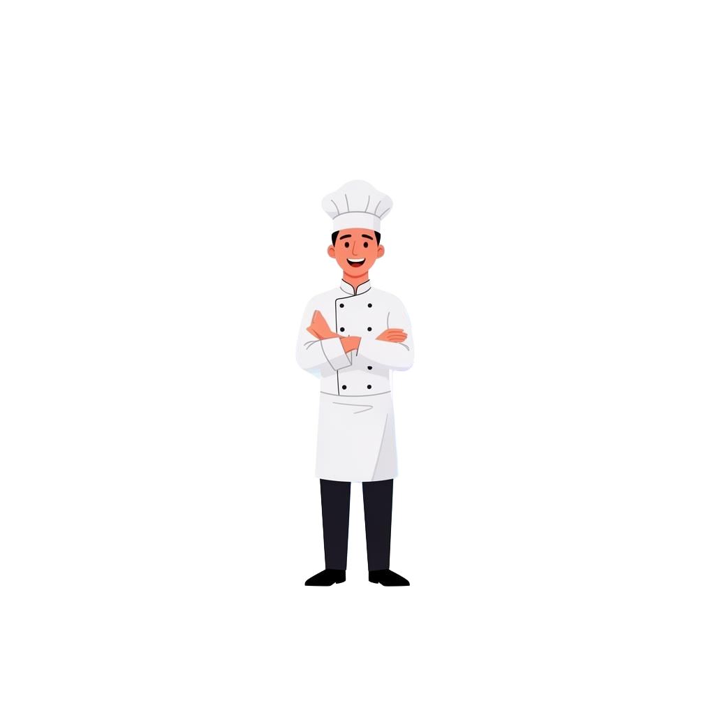 Confident chef with rising profits